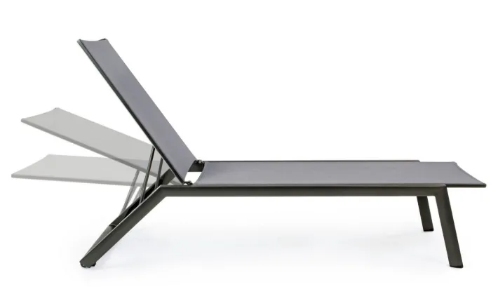 Bizzotto Lettini, Sdraio E Chaise Longue>LETTINO CON RUOTE IN ALLUMINIO ANTRACITE GK52 - CRUISE