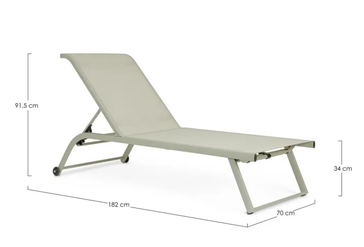 Bizzotto Lettini, Sdraio E Chaise Longue>LETTINO C-RUOTE TAYLOR BREEZE