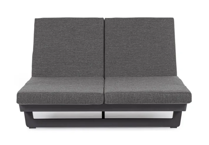 Bizzotto Lettini, Sdraio E Chaise Longue>LETTINO DOPPIO IN ALLUMINIO ANTRACITE WG21 - INFINITY