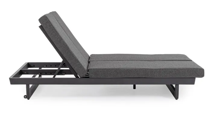 Bizzotto Lettini, Sdraio E Chaise Longue>LETTINO DOPPIO IN ALLUMINIO ANTRACITE WG21 - INFINITY