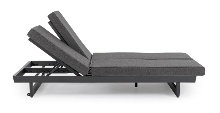 Bizzotto Lettini, Sdraio E Chaise Longue>LETTINO DOPPIO IN ALLUMINIO ANTRACITE WG21 - INFINITY