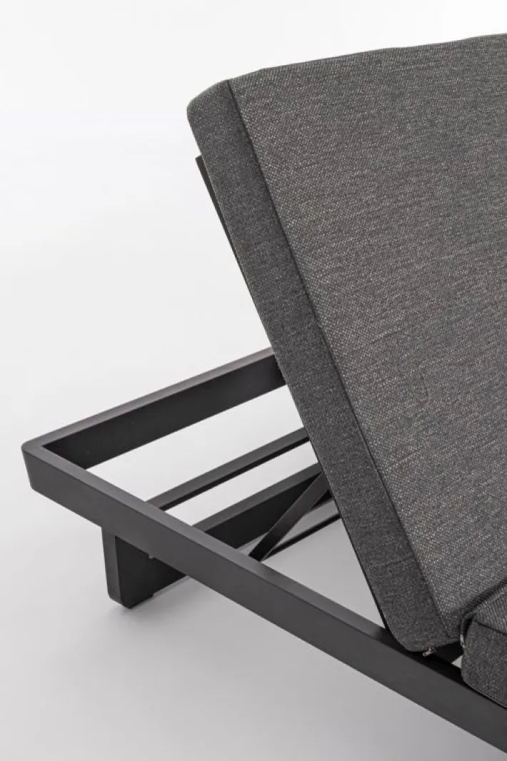 Bizzotto Lettini, Sdraio E Chaise Longue>LETTINO DOPPIO IN ALLUMINIO ANTRACITE WG21 - INFINITY