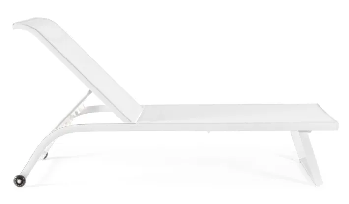 Bizzotto Lettini, Sdraio E Chaise Longue>LETTINO IN ALLUMINIO CON RUOTE BIANCO - TAYLOR