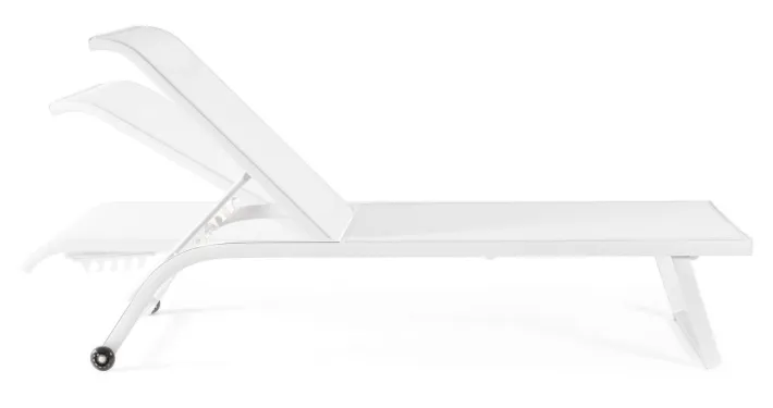 Bizzotto Lettini, Sdraio E Chaise Longue>LETTINO IN ALLUMINIO CON RUOTE BIANCO - TAYLOR