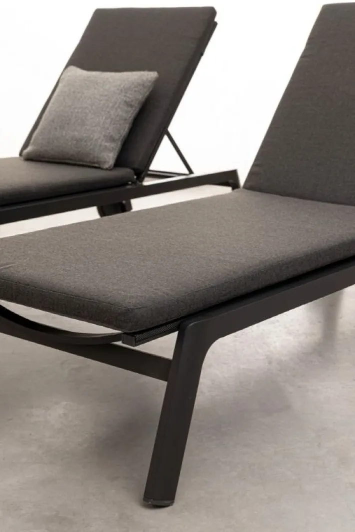 Bizzotto Lettini, Sdraio E Chaise Longue>LETTINO IN ALLUMINIO CON RUOTE ANTRACITE WG21 - JALISCO