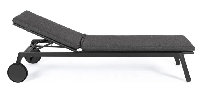 Bizzotto Lettini, Sdraio E Chaise Longue>LETTINO IN ALLUMINIO CON RUOTE ANTRACITE WG21 - JALISCO
