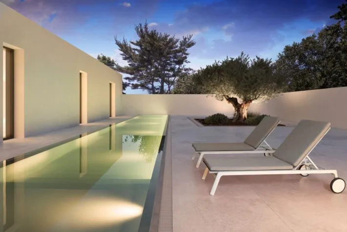 Bizzotto Lettini, Sdraio E Chaise Longue>LETTINO IN ALLUMINIO CON RUOTE BIANCO WG20 - JALISCO