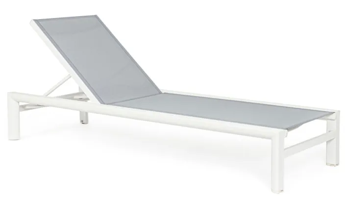 Bizzotto Lettini, Sdraio E Chaise Longue>LETTINO IN ALLUMINIO CON RUOTE BIANCO YK11 - SKIPPER NEW