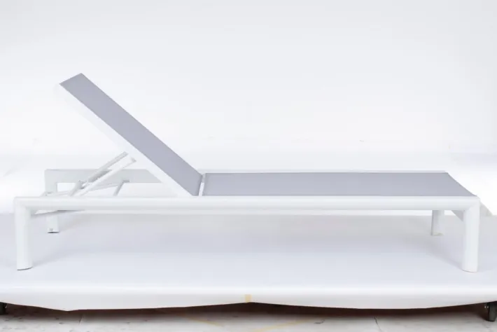 Bizzotto Lettini, Sdraio E Chaise Longue>LETTINO IN ALLUMINIO CON RUOTE BIANCO YK11 - SKIPPER NEW