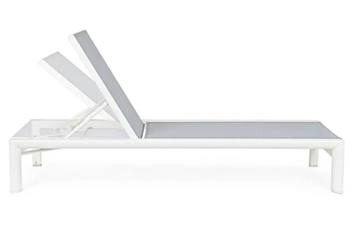 Bizzotto Lettini, Sdraio E Chaise Longue>LETTINO IN ALLUMINIO CON RUOTE BIANCO YK11 - SKIPPER NEW