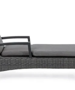 Bizzotto Lettini, Sdraio E Chaise Longue>LETTINO RECLINABILE CON CUSCINI ANTRACITE JX55 - BRITTON