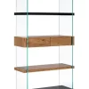 Bizzotto Librerie>LIBRERIA 2 CASSETTI NERA - LINE WOOD