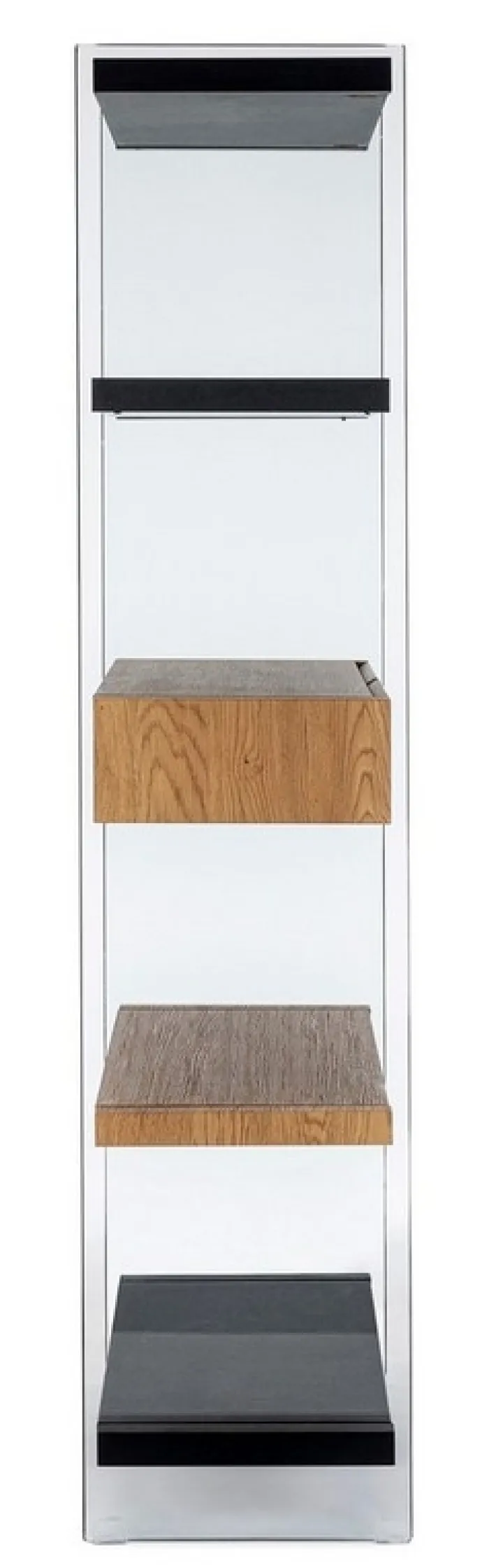Bizzotto Librerie>LIBRERIA 2 CASSETTI NERA - LINE WOOD