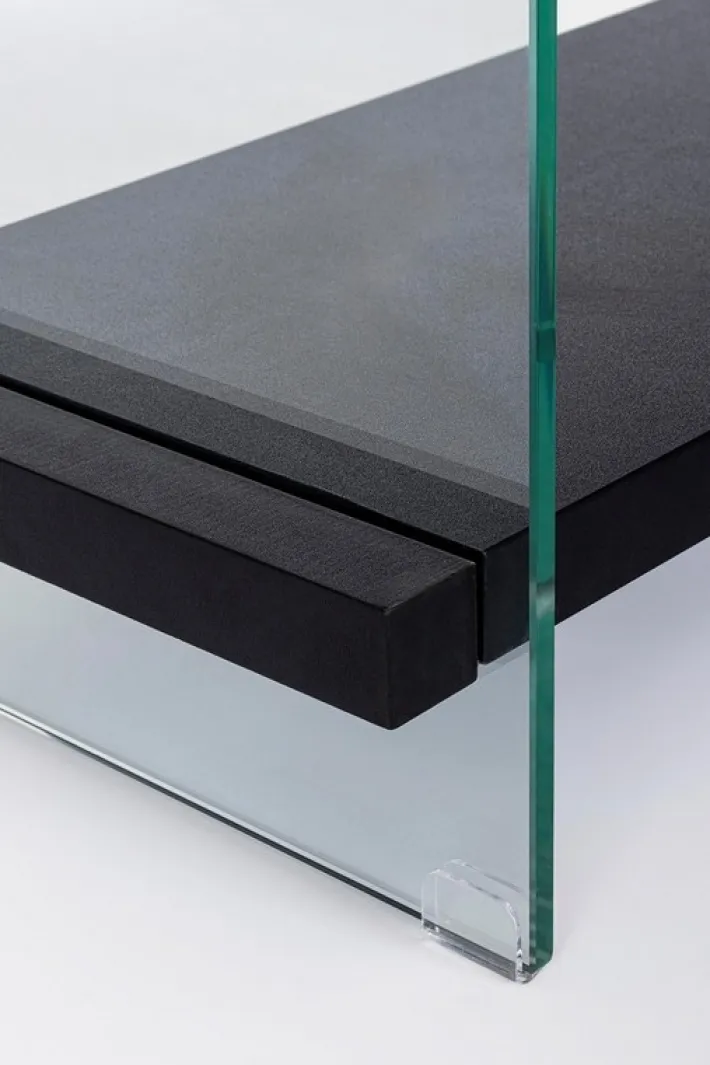 Bizzotto Librerie>LIBRERIA 2 CASSETTI NERA - LINE WOOD