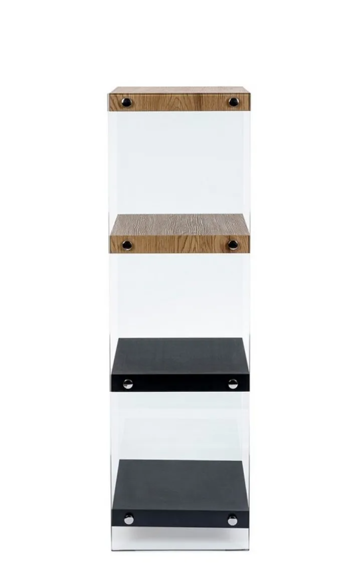 Bizzotto Librerie>LIBRERIA 4 PIANI NERA - LINE WOOD