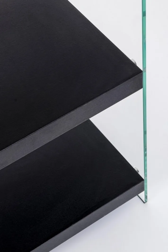 Bizzotto Librerie>LIBRERIA 4 PIANI NERA - LINE WOOD