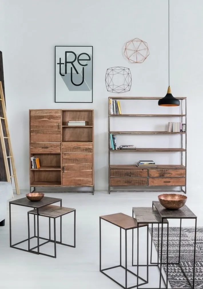 Bizzotto Librerie>LIBRERIA IN LEGNO 4 CASSETTI - ELMER