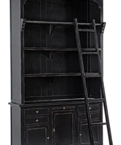 Bizzotto Librerie>LIBRERIA IN LEGNO NERO - JEFFERSON