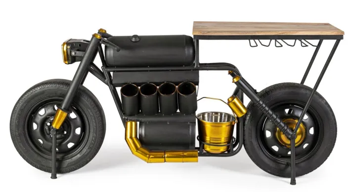 Bizzotto Carrelli Ed Espositori>MOBILE BAR IN ACCIAIO - MOTO SPEED
