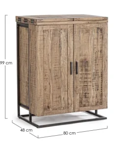 Bizzotto Mobili Bar E Cantinette|Mobili Contenitori>MOBILE BAR IN LEGNO - ELMER
