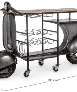 Bizzotto Carrelli Ed Espositori>MOBILE BAR IN METALLO - VESPA REPLICA