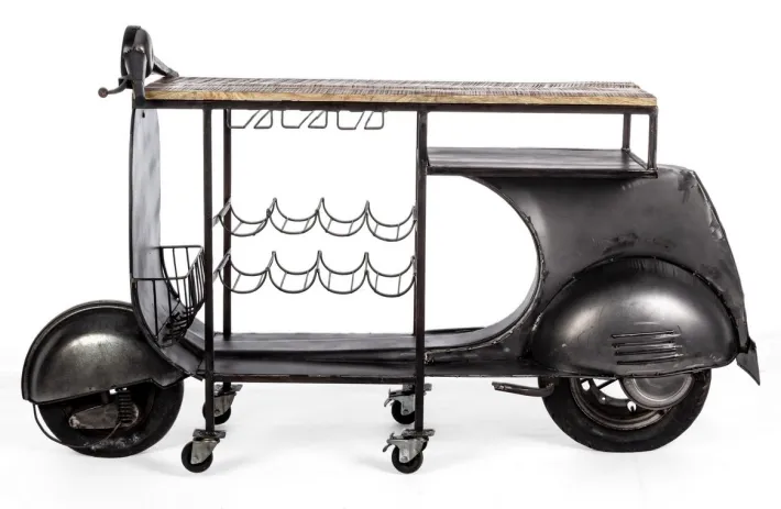Bizzotto Carrelli Ed Espositori>MOBILE BAR IN METALLO - VESPA REPLICA