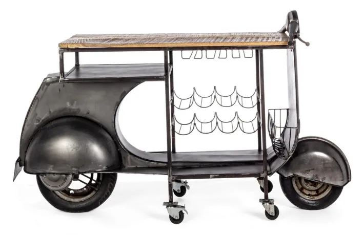 Bizzotto Carrelli Ed Espositori>MOBILE BAR IN METALLO - VESPA REPLICA