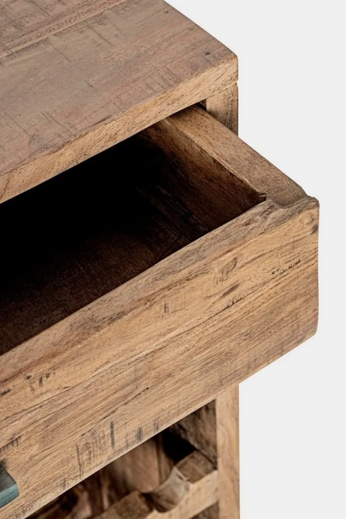 Bizzotto Mobili Bar E Cantinette|Mobili Contenitori>MOBILE PORTABOTTIGLIE IN LEGNO - ELMER
