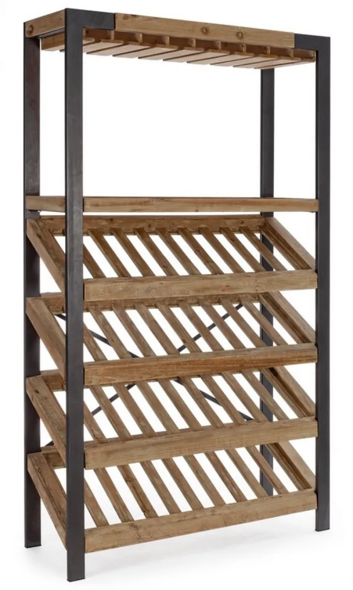 Bizzotto Mobili Bar E Cantinette|Mobili Contenitori>MOBILE PORTABOTTIGLIE IN LEGNO - KANTIN
