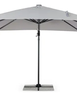 Bizzotto Ombrelloni>OMBRELLONE BRACCIO CON LED IN ALLUMINIO 3X3 ANTRACITE - INES