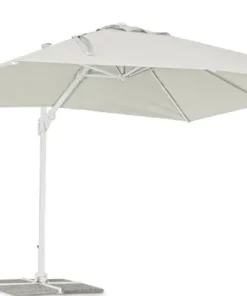 Bizzotto Ombrelloni>OMBRELLONE BRACCIO IN ALLUMINIO 3X4 BIANCO - EDEN