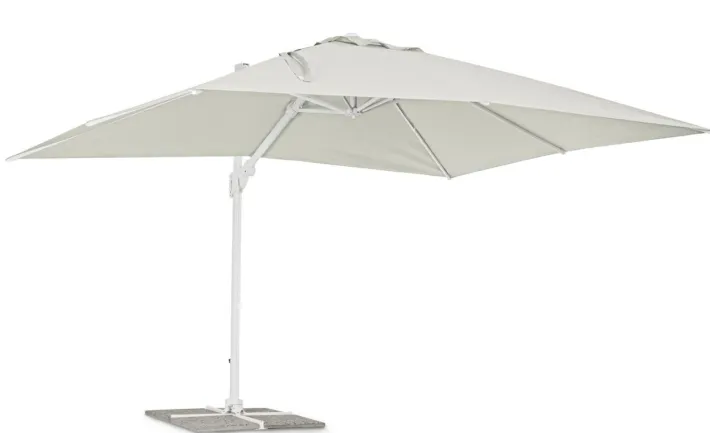 Bizzotto Ombrelloni>OMBRELLONE BRACCIO IN ALLUMINIO 3X4 BIANCO - EDEN