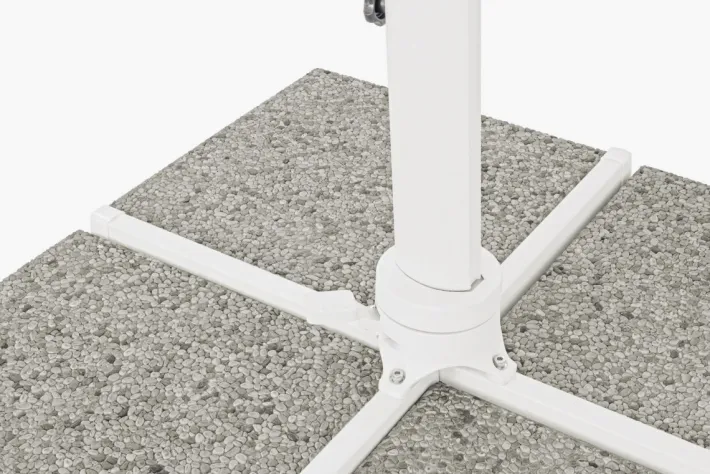 Bizzotto Ombrelloni>OMBRELLONE BRACCIO IN ALLUMINIO 3X4 BIANCO - EDEN