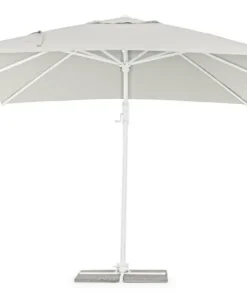 Bizzotto Ombrelloni>OMBRELLONE BRACCIO IN ALLUMINIO 3X3 BIANCO - EDEN