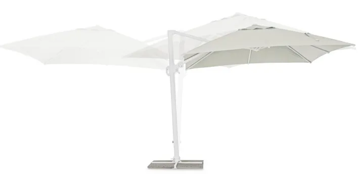 Bizzotto Ombrelloni>OMBRELLONE BRACCIO IN ALLUMINIO 3X3 BIANCO - EDEN