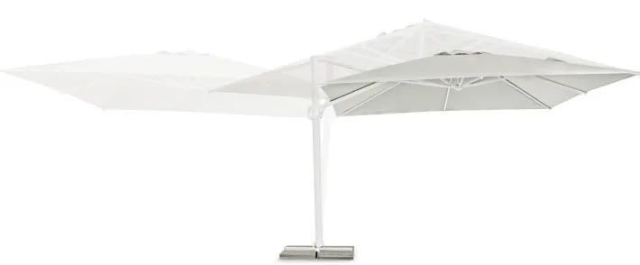 Bizzotto Ombrelloni>OMBRELLONE BRACCIO IN ALLUMINIO 4X4 BIANCO - EDEN