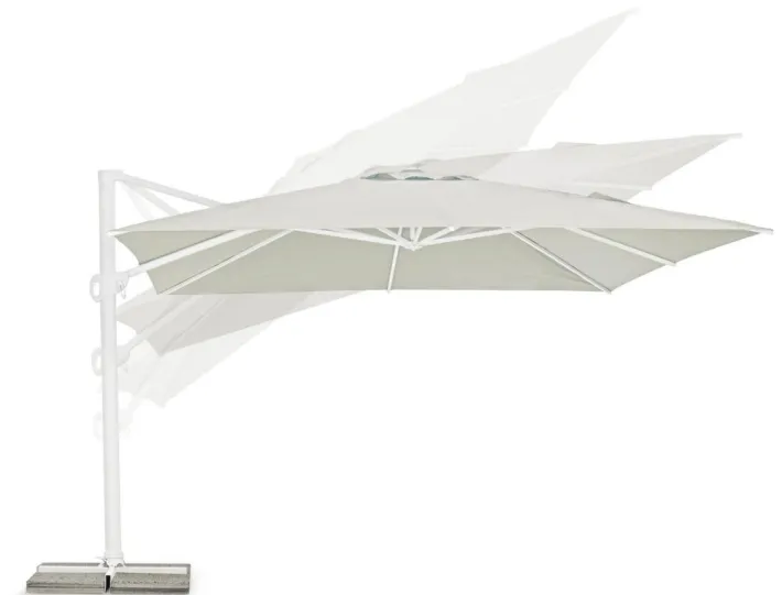 Bizzotto Ombrelloni>OMBRELLONE BRACCIO IN ALLUMINIO 4X4 BIANCO - EDEN
