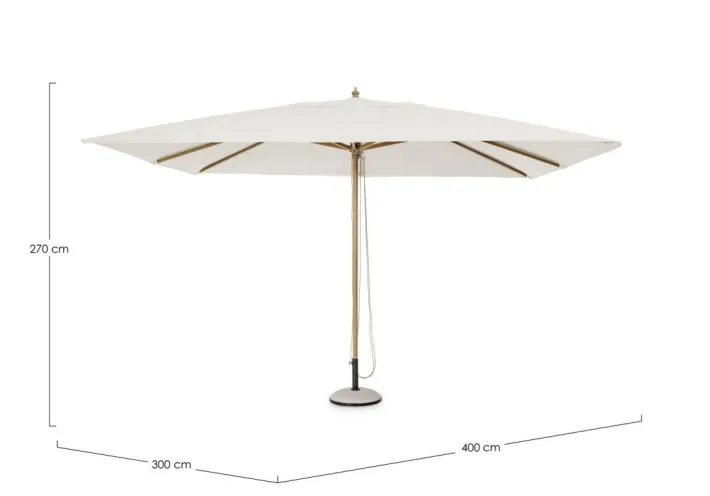 Bizzotto Ombrelloni>OMBRELLONE ECLIPSE 3X4 NATURALE