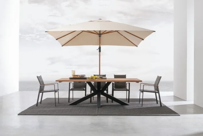 Bizzotto Ombrelloni>OMBRELLONE IN ALLUMINIO 3X4 BEIGE - ORION
