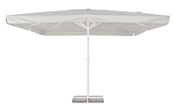 Bizzotto Ombrelloni>OMBRELLONE IN ALLUMINIO 4X4 BIANCO GRIGIO - ALGHERO