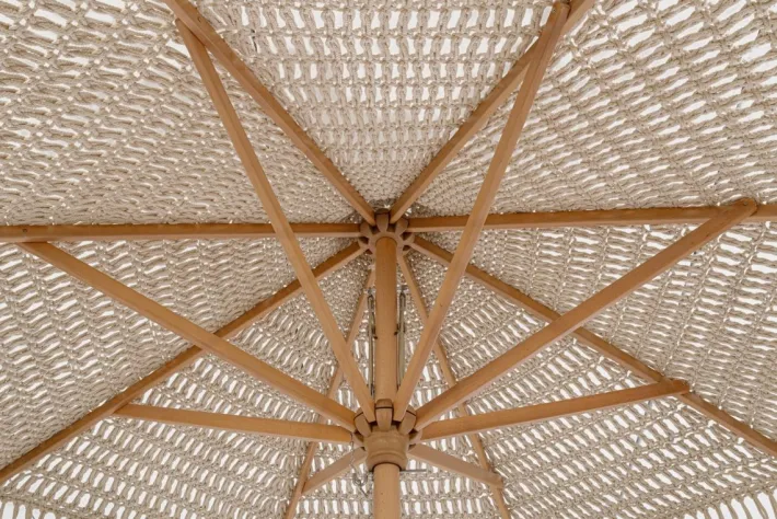 Bizzotto Ombrelloni>OMBRELLONE MACRAME 2.5M NAT