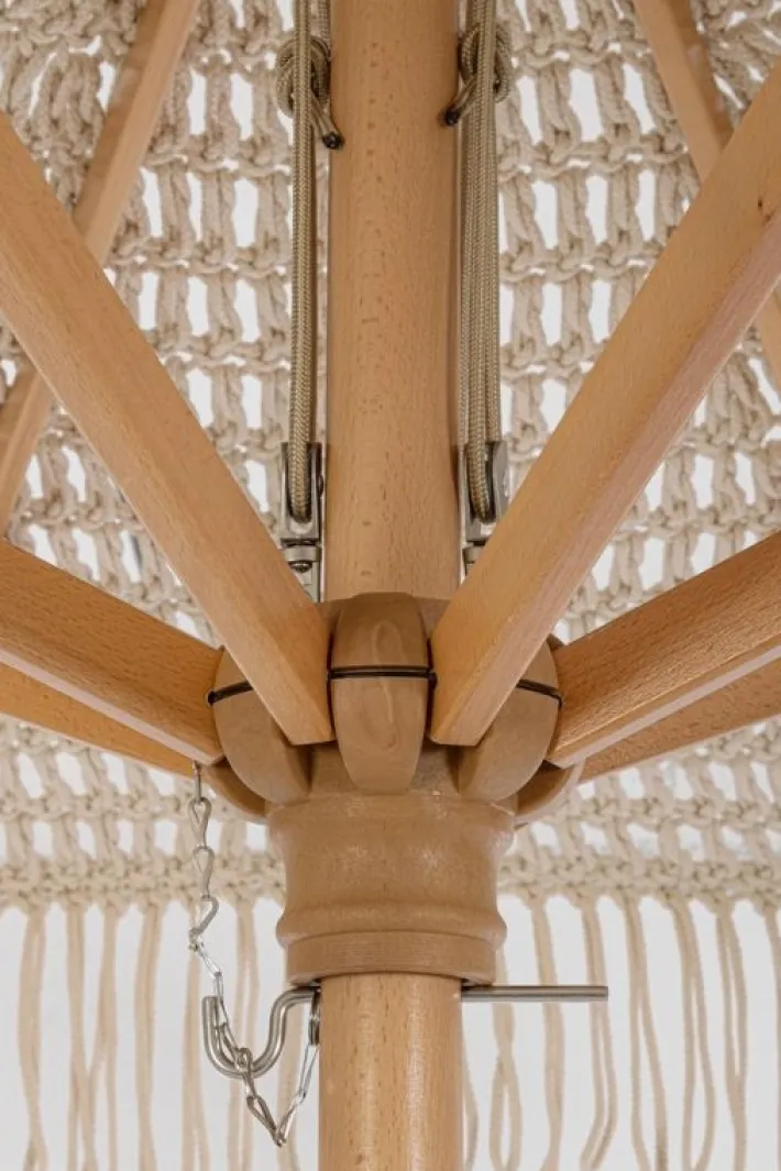 Bizzotto Ombrelloni>OMBRELLONE MACRAME 2.5M NAT