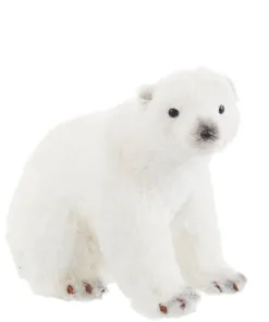 Bizzotto Oggettistica>ORSO ALASKA SEDUTO BIANCO S