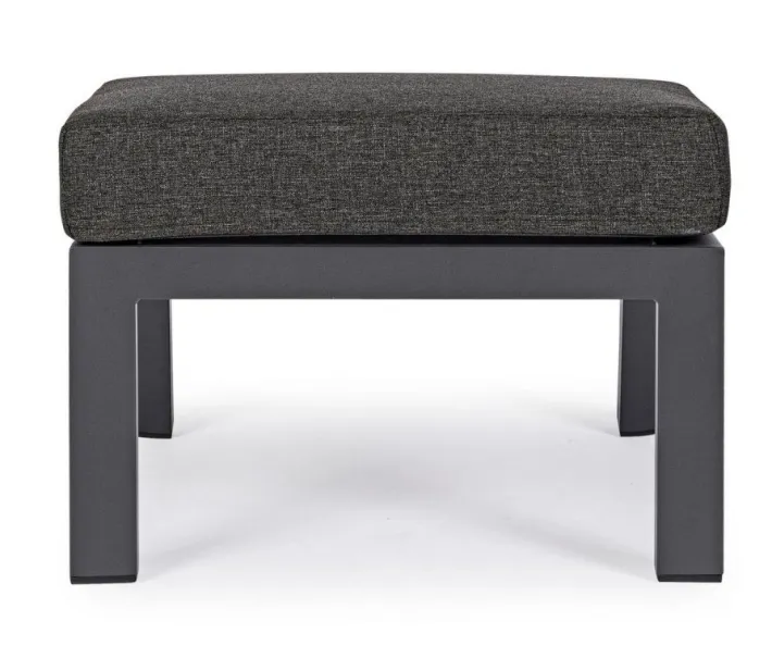 Bizzotto Pouf Da Esterno>OTTOMAN IN ALLUMINIO ANTRACITE JX55 - KLEDI