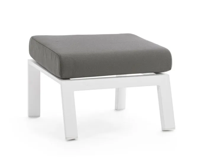 Bizzotto Pouf Da Esterno>OTTOMAN IN ALLUMINIO BIANCO JX11 - KLEDI