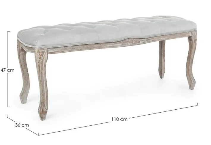 Bizzotto Panchette>PANCA COLOR GRIGIO - MATHILDE