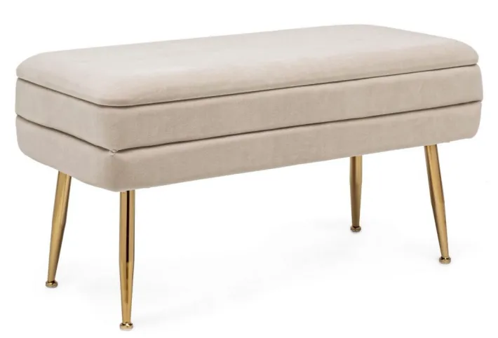 Bizzotto Panchette>PANCA CONTENITORE BEIGE - PAVLINA