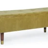 Bizzotto Panchette>PANCA CONTENITORE IN VELLUTO OLIVE - KIRA