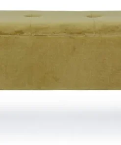 Bizzotto Panchette>PANCA CONTENITORE IN VELLUTO OLIVE - KIRA