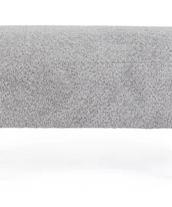 Bizzotto Panche>PANCA EFFETTO BOUCLE' GRIGIO CHIARO - DAYLA